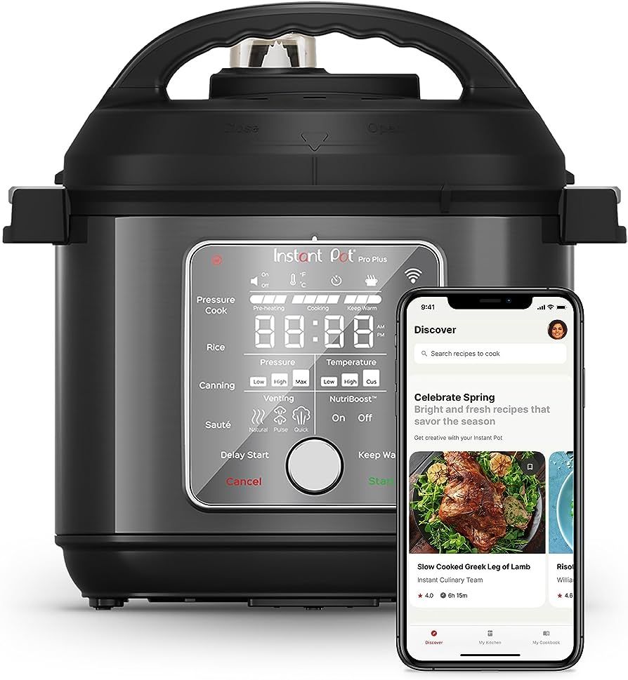 Instant Pot Pro Plus Wi-Fi Smart 10-in-1, Pressure Cooker, Slow Cooker, Rice Cooker, Steamer, Sau... | Amazon (US)