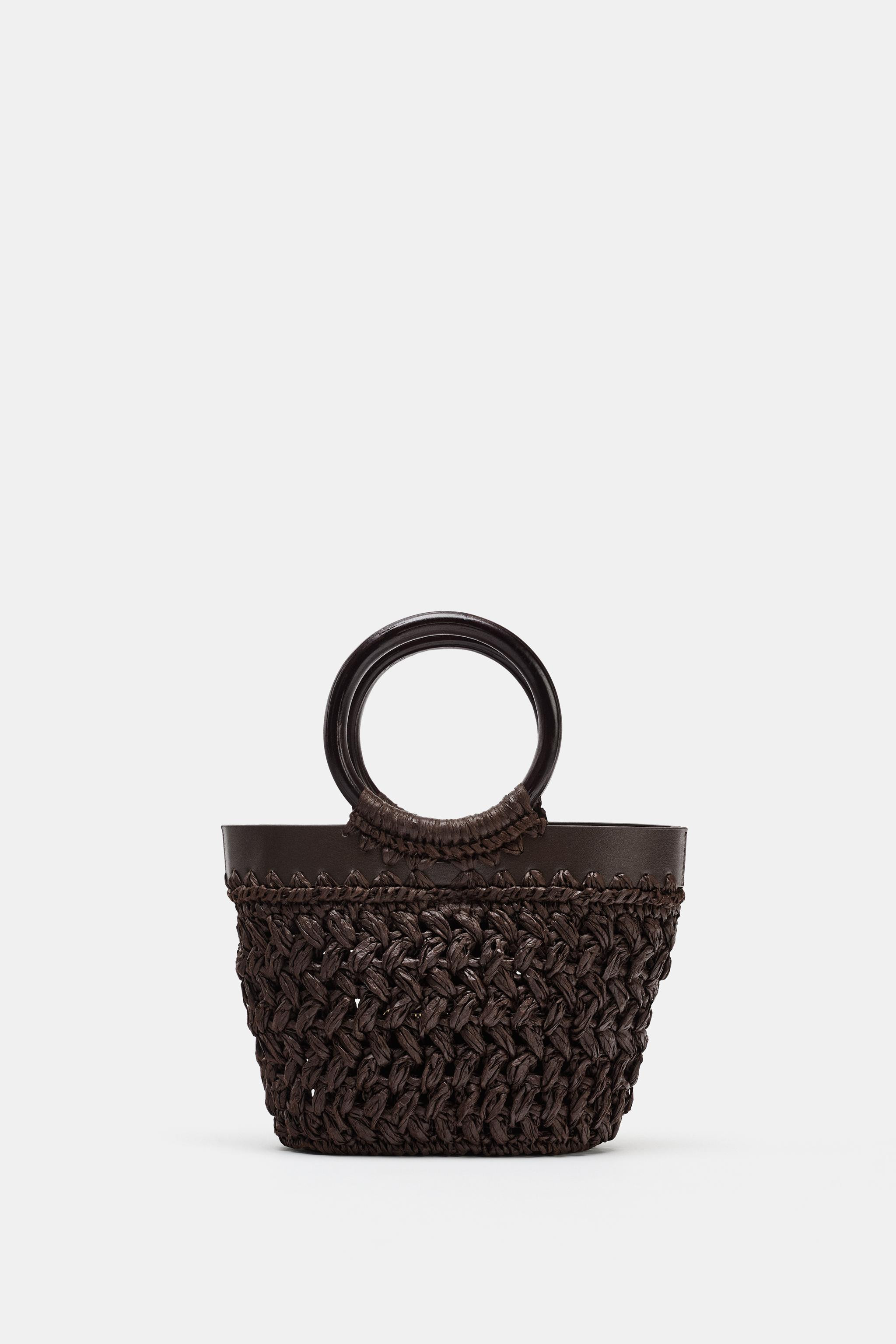 MINI RAFFIA TOTE BAG | Zara UK