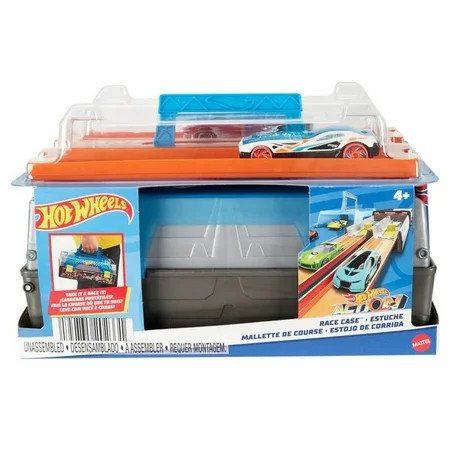 Hot Wheels Race Case Playset with 2 Vehicles in 1:64 Scale, Dual Launcher for Side-By-Side Racing & Portable Storage Container | Walmart (US)
