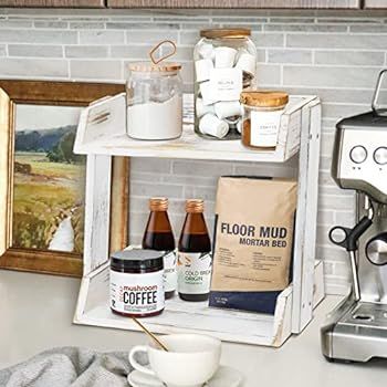 Coffee Station Organizer Countertop, Coffee Bar Accessories and Organizer, Coffee Mug Holder Coun... | Amazon (US)