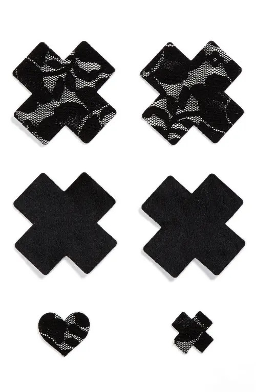 Bristols 6 Nippies by Bristols Six Cross Nipple Covers in Black at Nordstrom | Nordstrom