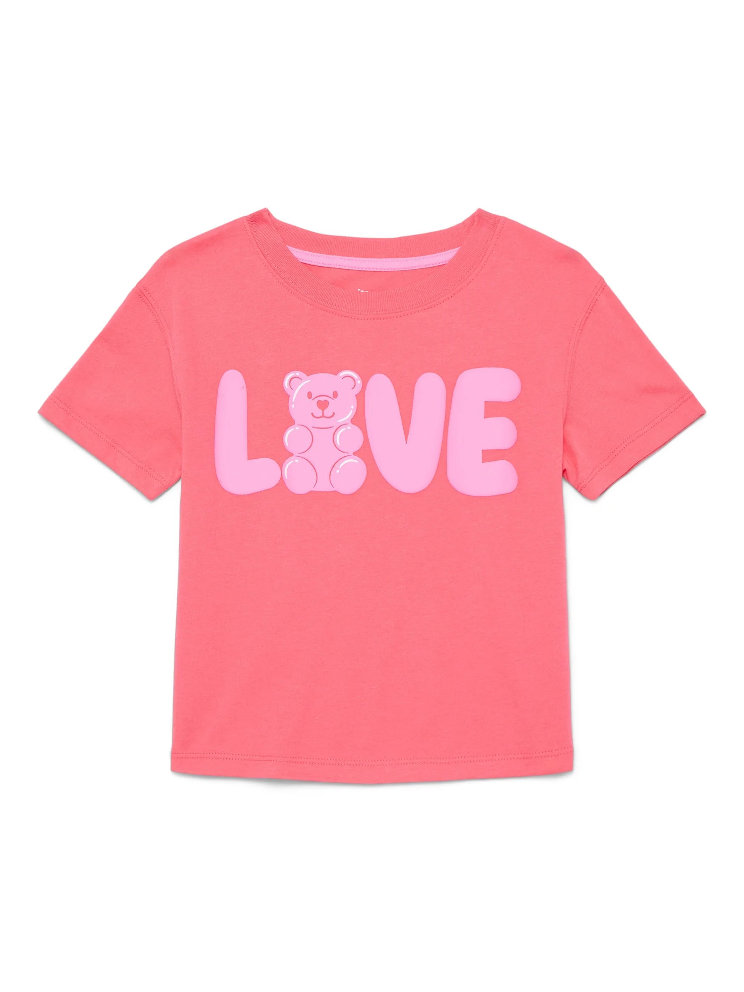 Valentine's Day Toddler Girls Graphic Tee from Way to Celebrate, Sizes 12M-5T | Walmart (US)