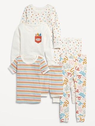 Unisex 6-Piece Pajama Set for Toddler & Baby | Old Navy (US)
