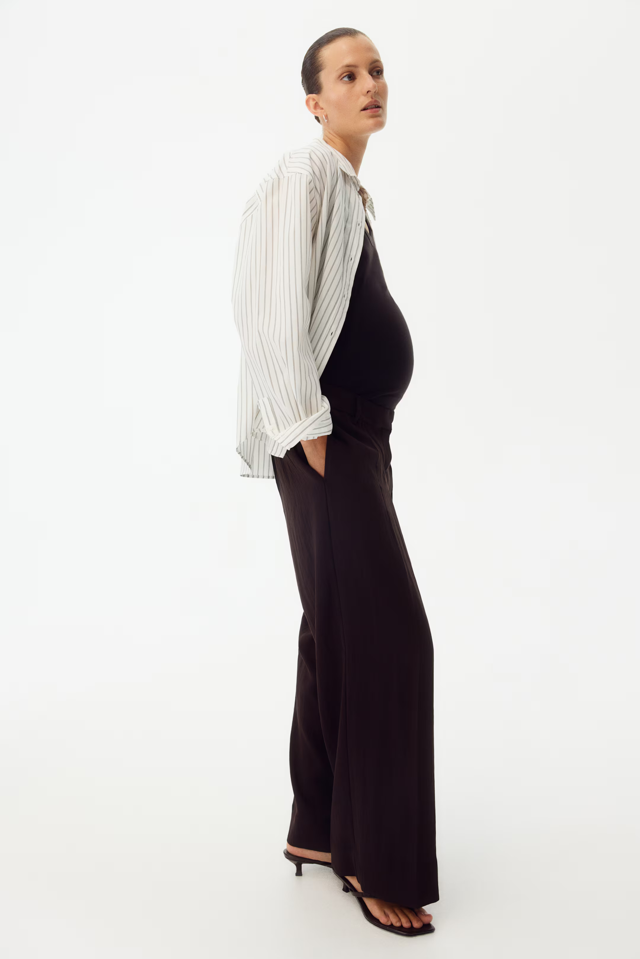 MAMA Wide-Leg Dress Pants | H&M (US + CA)