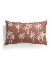 14x24 Jules Embroidered Palms Oblong Pillow | Marshalls
