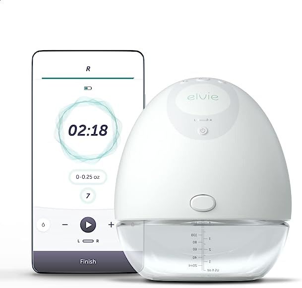 Elvie Pump (Single) Smart Wearable Electric Breast Pump | Hands-Free Portable Breast Pump with Ap... | Amazon (US)