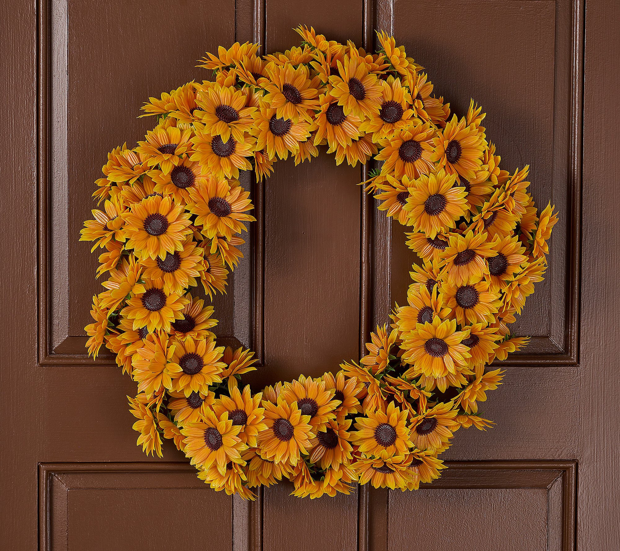As Is Wicker Park 24"" Faux Floral Wreath | QVC