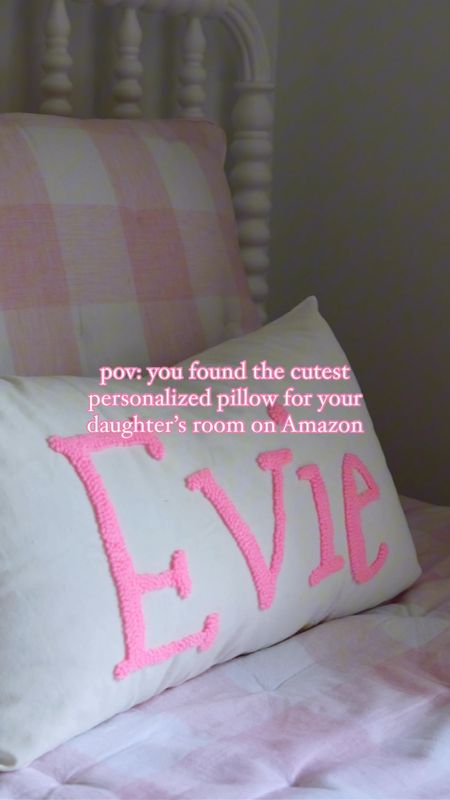  There are so many ways to personalize this pillow! You get to pick from several fonts and colors. It looks so sweet in a kid’s room! 

#LTKFindsUnder50 #LTKGiftGuide #LTKHome