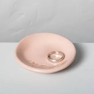 'I Love You' Ceramic Trinket Dish Pink - Hearth & Hand™ with Magnolia | Target