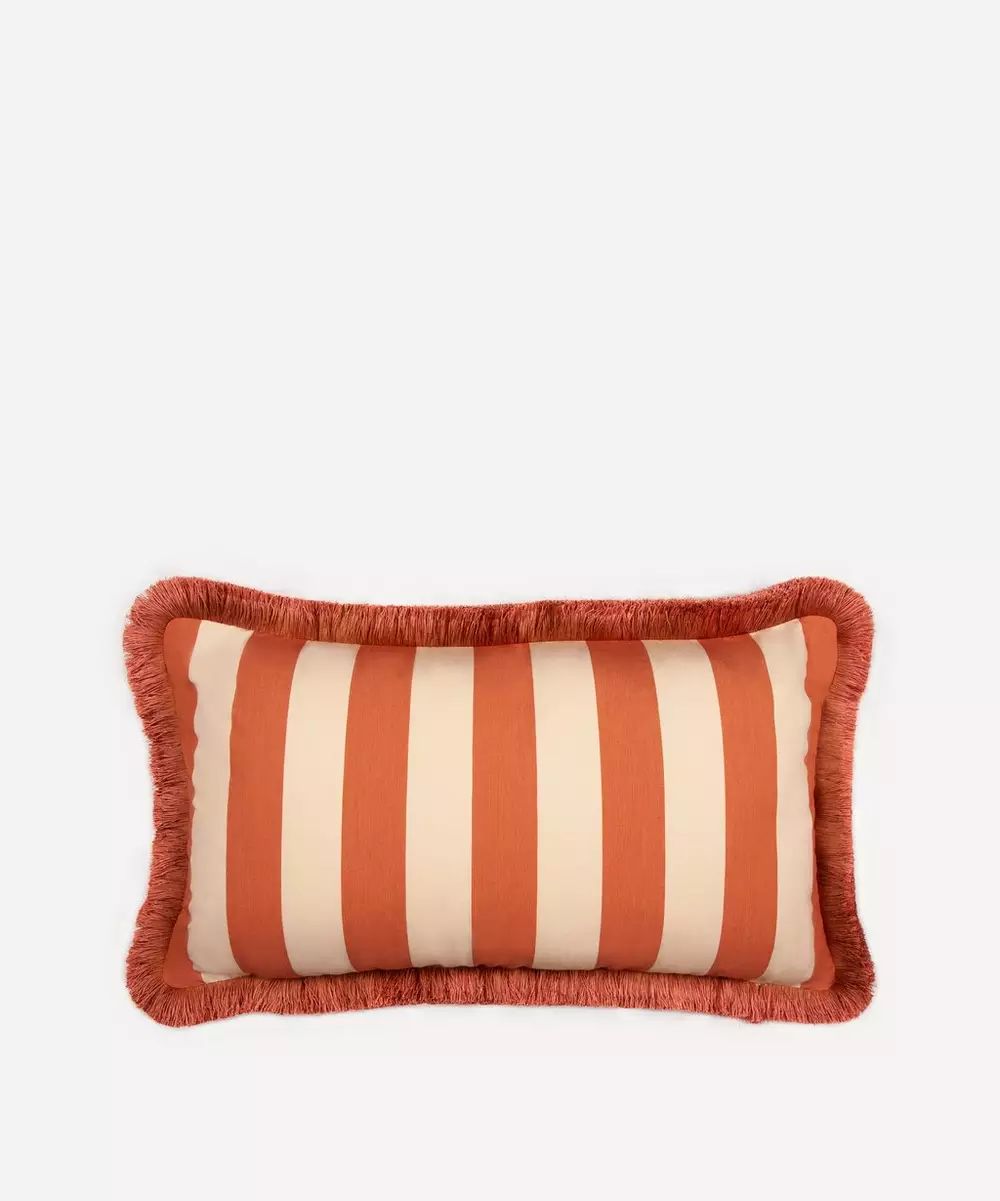 Sonia Stripe Ginger Oblong Cushion | Liberty London (UK)