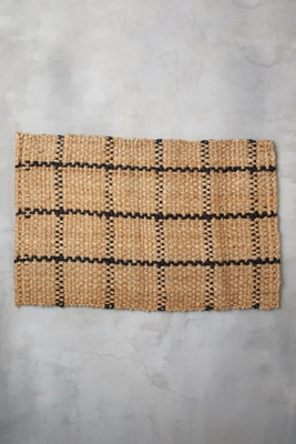 Windowpane Jute Doormat | Anthropologie (US)