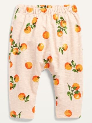 Printed Slub-Knit U-Shaped Pants for Baby | Old Navy (US)