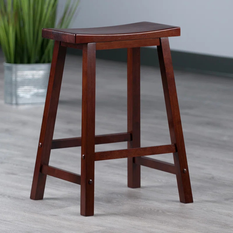 Lakiea Solid Wood Counter Stool | Wayfair North America