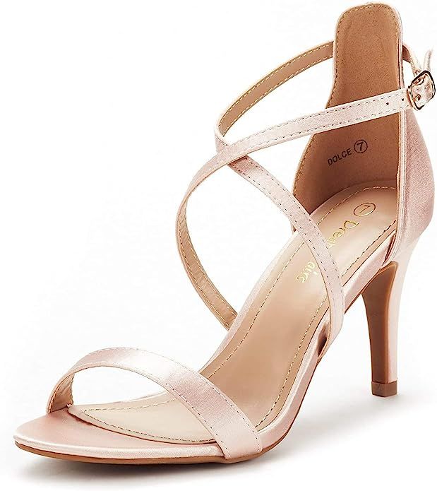 DREAM PAIRS Women's Dolce Fashion Stilettos Open Toe Pump Heel Sandals | Amazon (US)