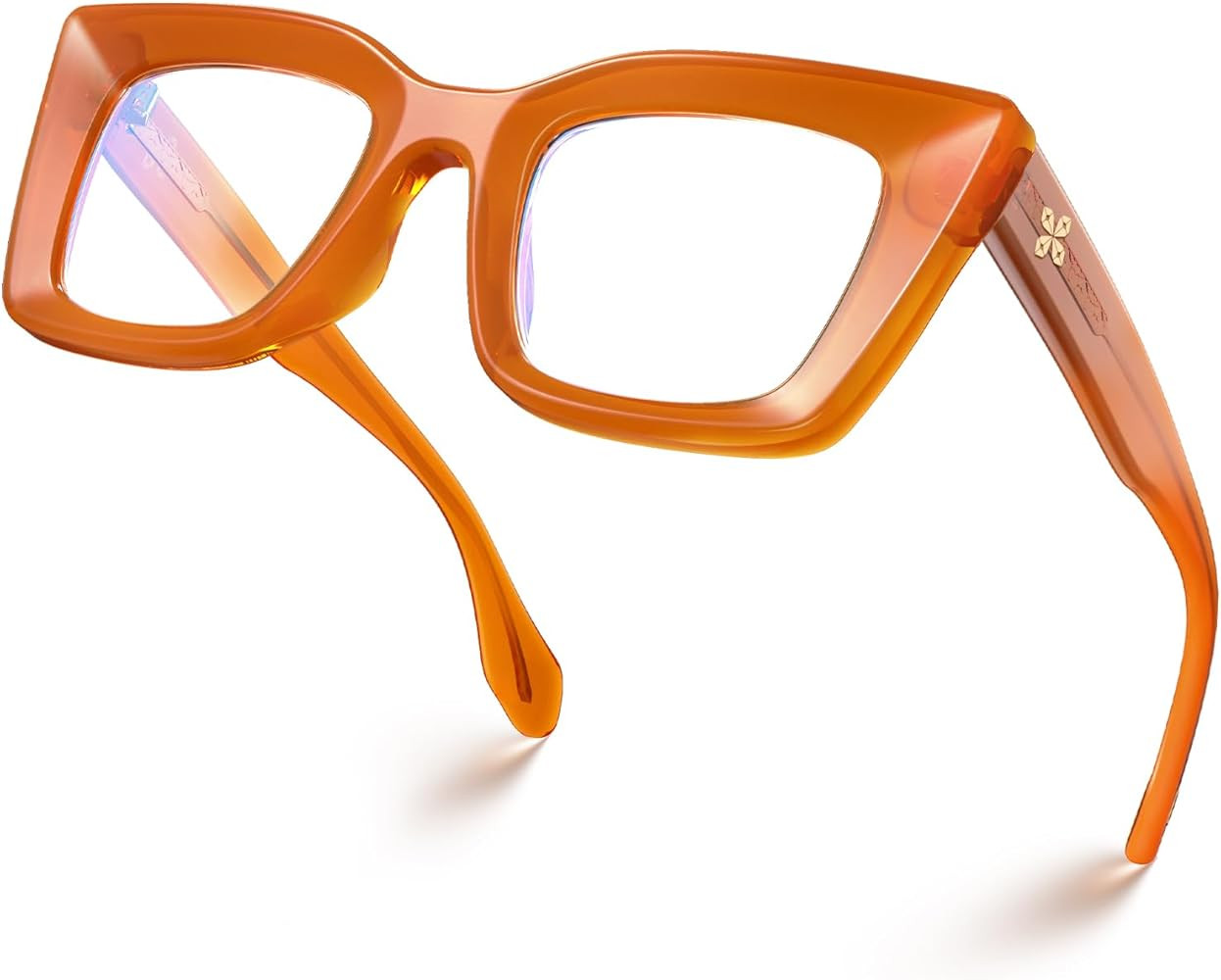 VISOONE Cat Eye Blue Light Blocking Glasses TR90 Anti-glare Women Calida | Amazon (US)