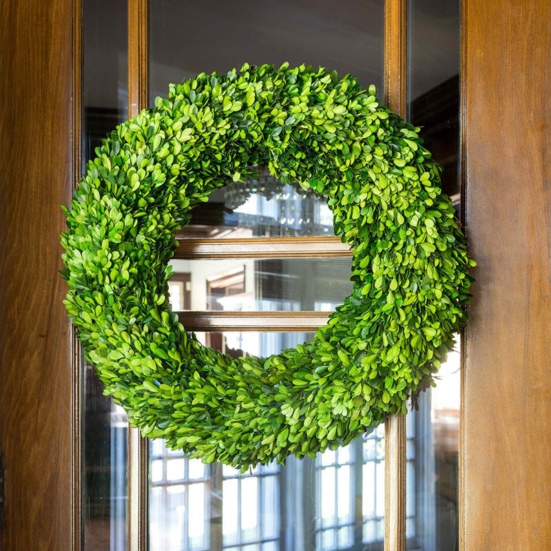 Preserved Boxwood Wreath - Green | The Company Store | The Company Store