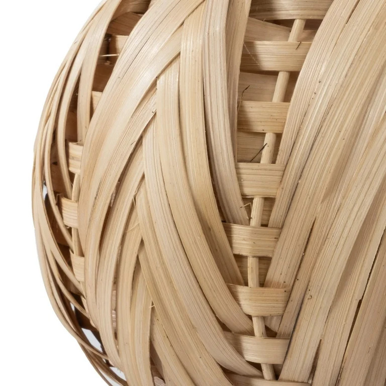 Natural Bamboo Woven Pumpkin, Medium, Fall by Way To Celebrate - Walmart.com | Walmart (US)