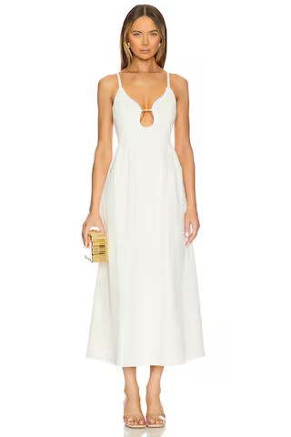 Ellaria Dress in Off White | Revolve Clothing (Global)