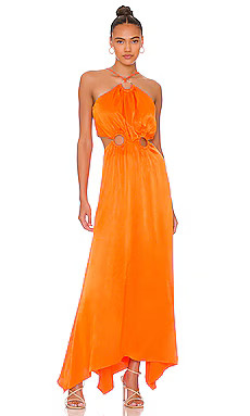 ELLIATT Visitant Maxi Dress in Papaya from Revolve.com | Revolve Clothing (Global)