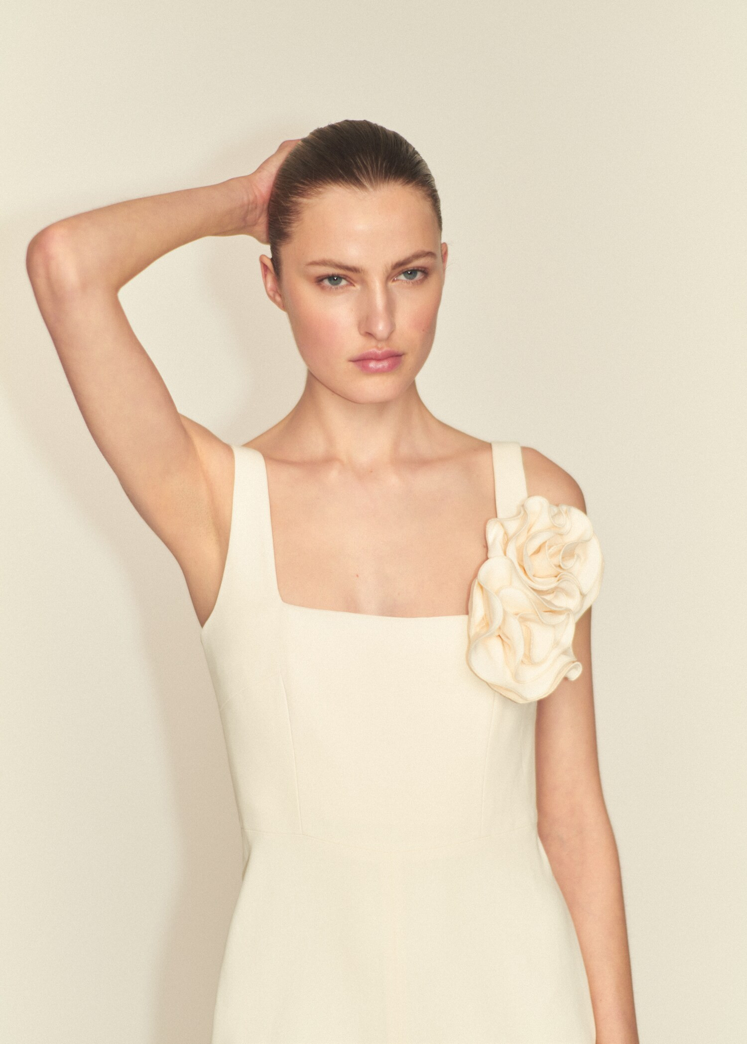 Maxi-flower flared jumpsuit | MANGO (UK)