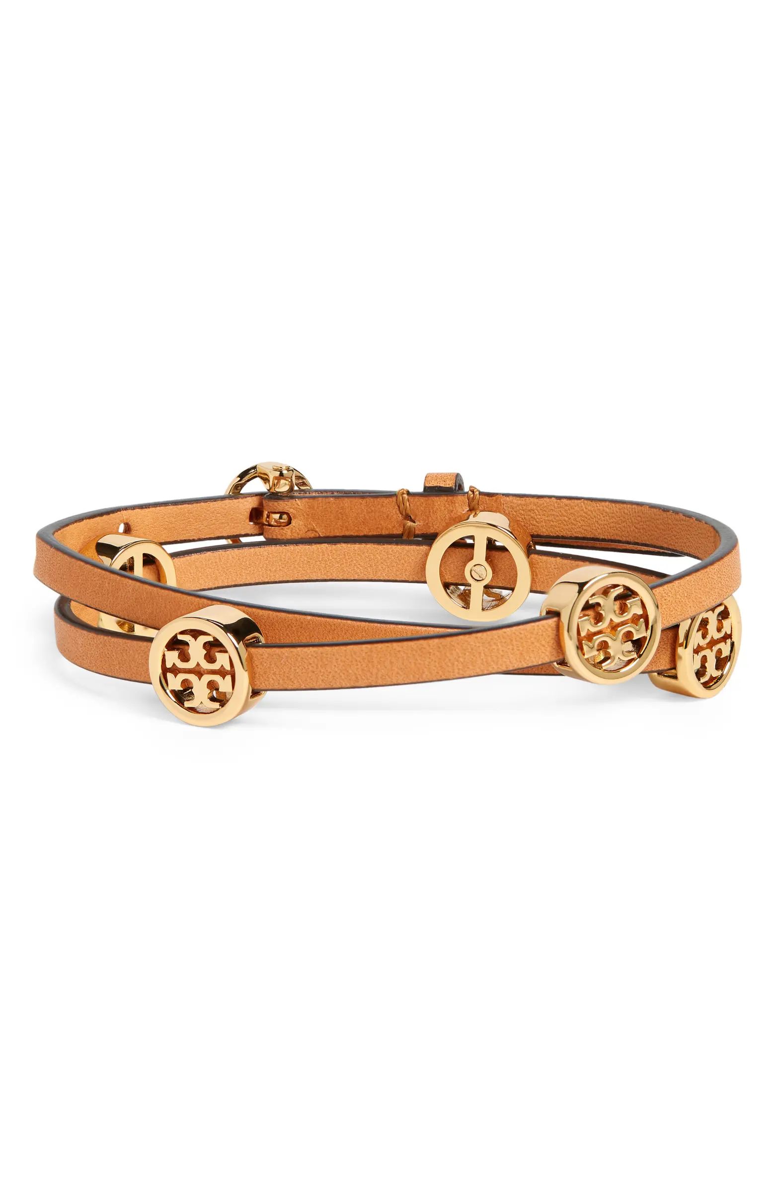 Miller Double Wrap Leather Bracelet | Nordstrom