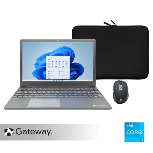 Gateway 15.6" Ultra Slim Notebook with Carrying Case & Wireless Mouse, FHD, Intel® Core™ i3-11... | Walmart (US)
