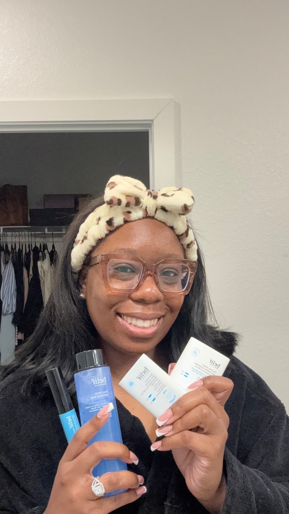 A little morning skincare action. Would you believe me if I told you I love belif? 🤭🩵 

#LTKBeauty #LTKSaleAlert