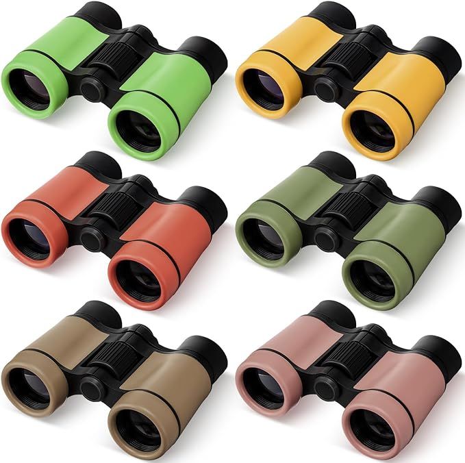 6 Pack Kid Binoculars Shockproof Mini Compact Binoculars Toys for Boys Girls Small Folding Telesc... | Amazon (US)