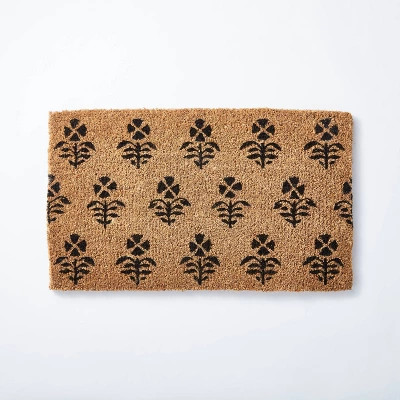 1'6"x2'6" Block Print Coir Doormat Natural - Threshold™ designed with Studio McGee | Target