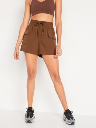 High-Waisted StretchTech Cargo Shorts for Women -- 5-inch inseam | Old Navy (US)