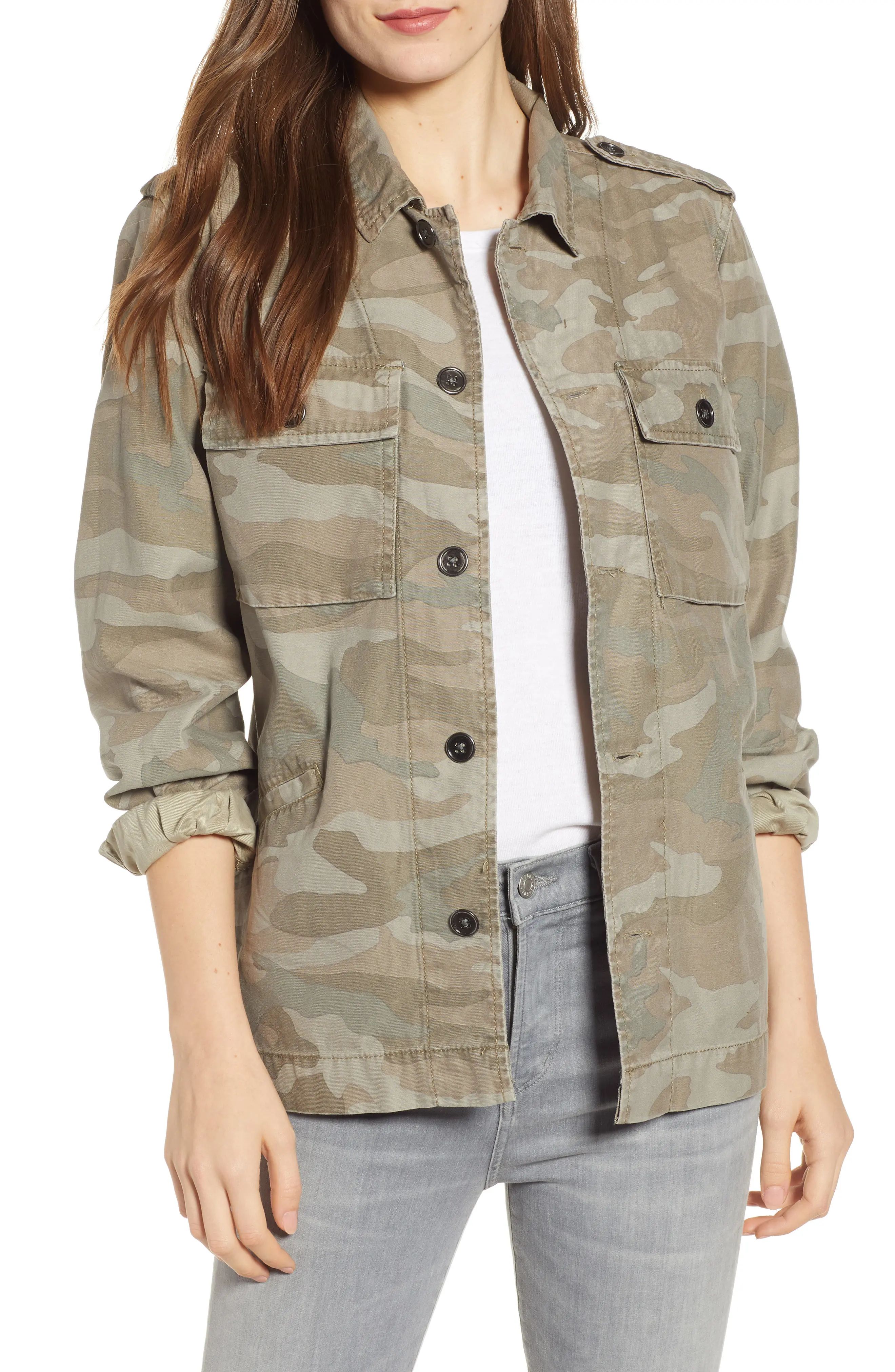 Women's Thread & Supply Mack Camouflage Jacket, Size Small - Grey | Nordstrom
