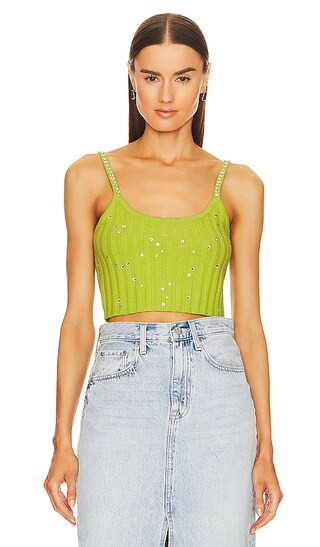 Celmira Crop Cami in Spring Leaf | Revolve Clothing (Global)