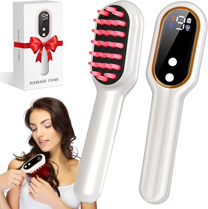 Laser Hair Growth Comb, Red Light Therapy for Hair Growth, Scalp Massager for Thicker | Amazon (US)