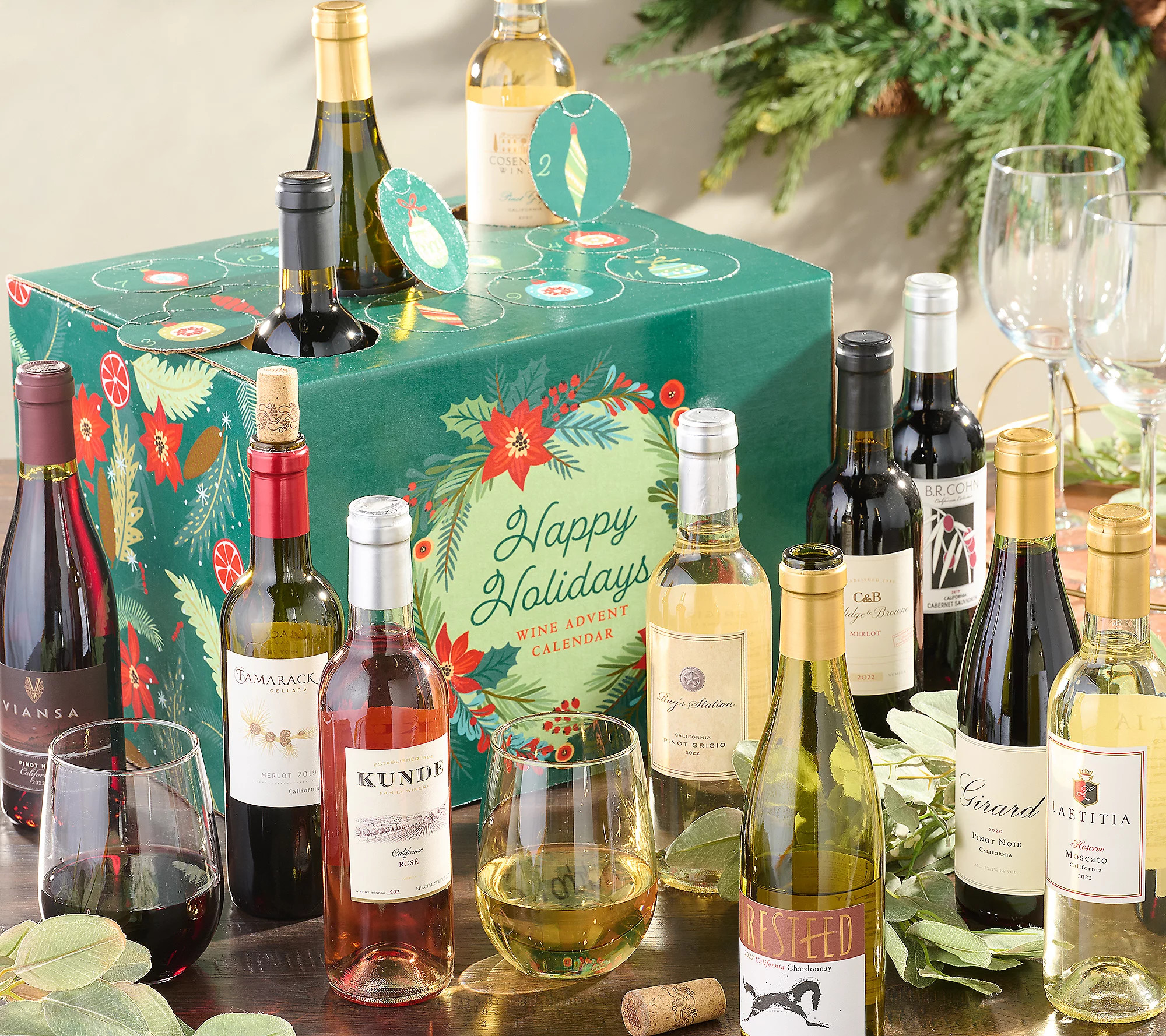 Vintage Wine Estate Wine (12) 375ml Btl WineAdvent Calendar | QVC