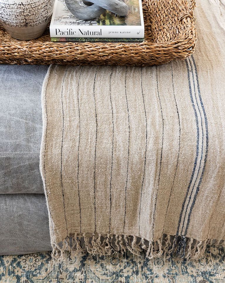 Pershing Linen Throw | McGee & Co.