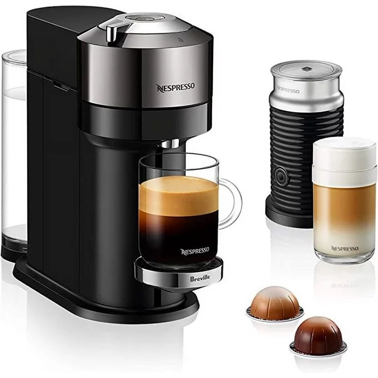 Nespresso Vertuo Next Deluxe by Breville with Aeroccino Milk Frother, Dark Chrome | Walmart (US)