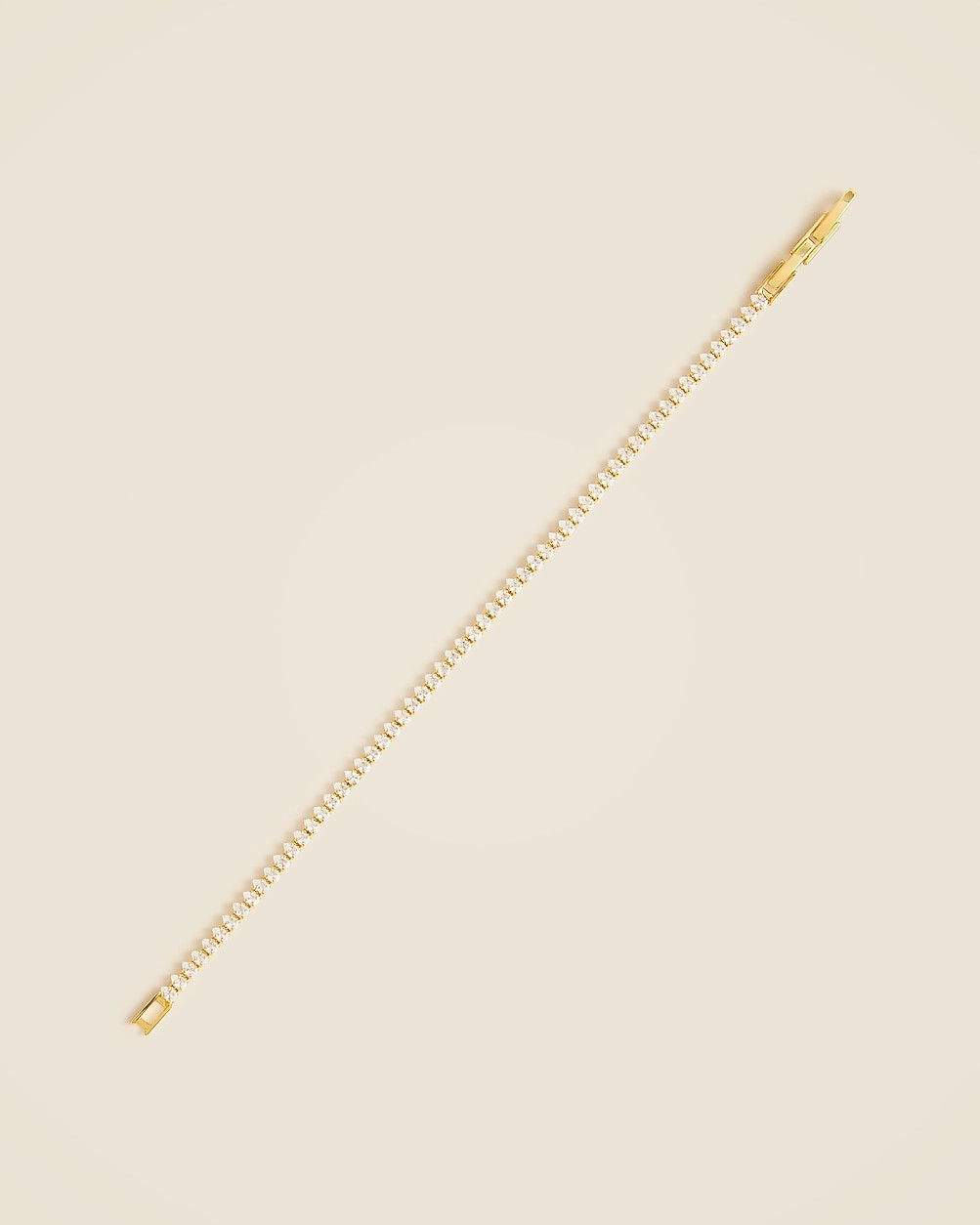 Teardrop cubic zirconia bezel-set tennis bracelet | J. Crew US