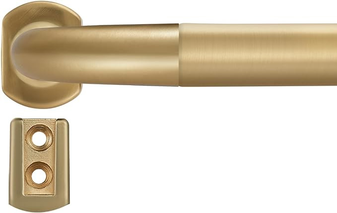 Splicing Room Darking Curtain Rods for Windows 28-148”, 1inch Diameter Wrap Around Adjustable D... | Amazon (US)