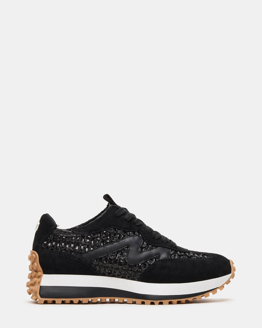 CAMPO Black/Beige Lace-Up Women's Sneaker | Steve Madden (US)