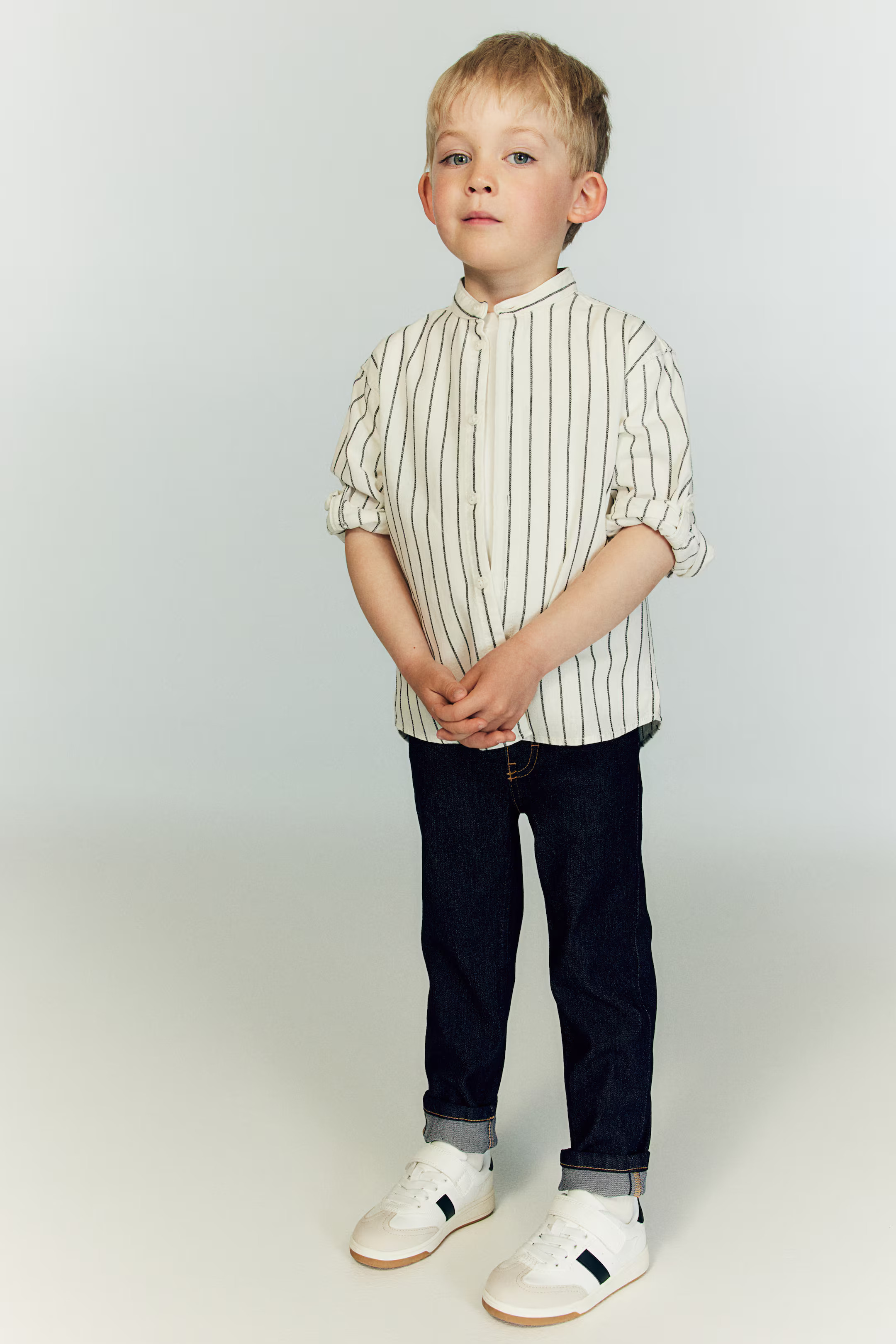 Superstretch Slim Fit Jeans - Regular waist - Long - Dark denim blue - Kids | H&M US | H&M (US + CA)