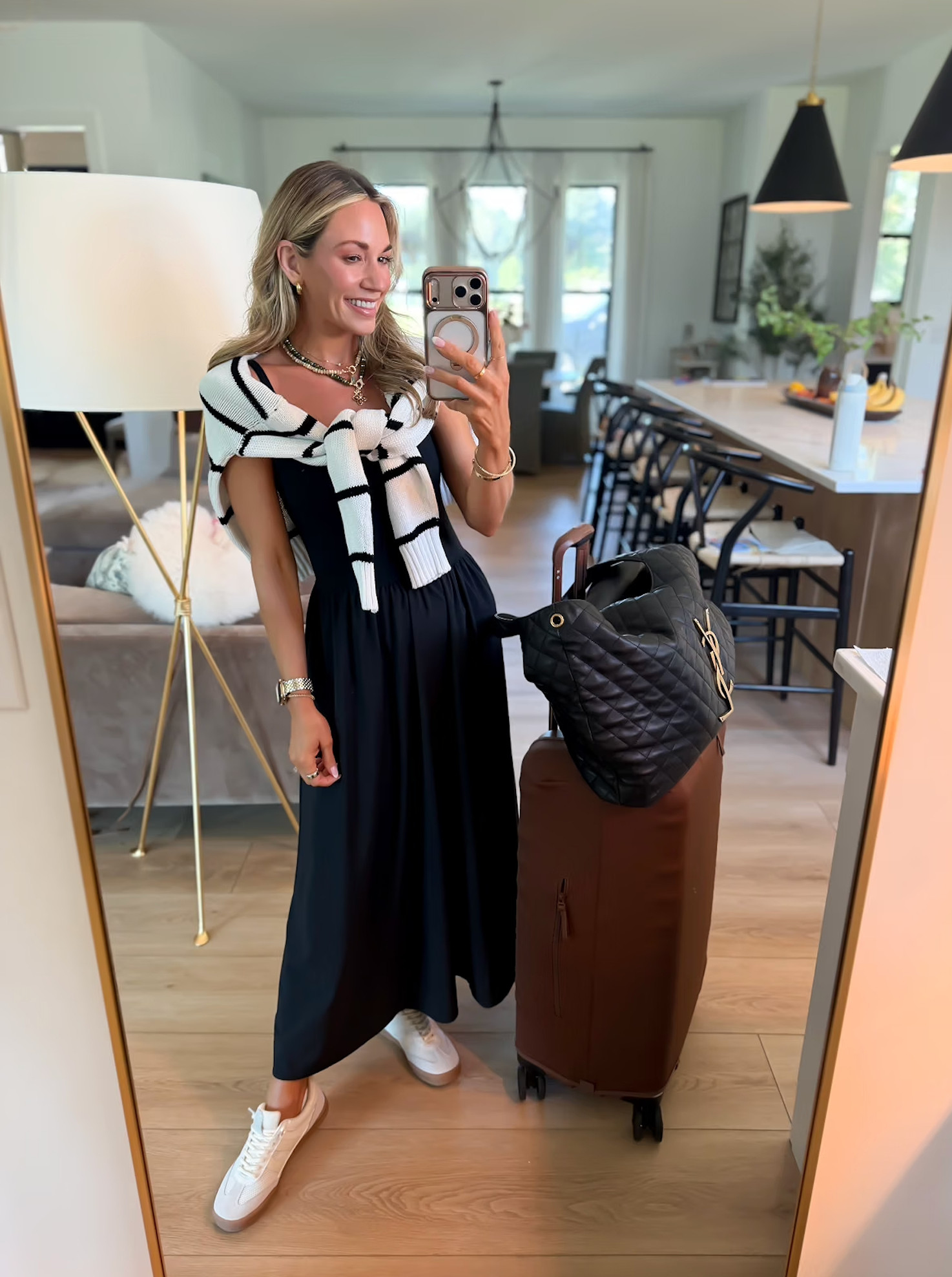 The most comfy travel day outfit! // I'm 5'2 for reference, wearing an xs. Sneakers run tts

#LTKNYFW #LTKootd #LTKTravel