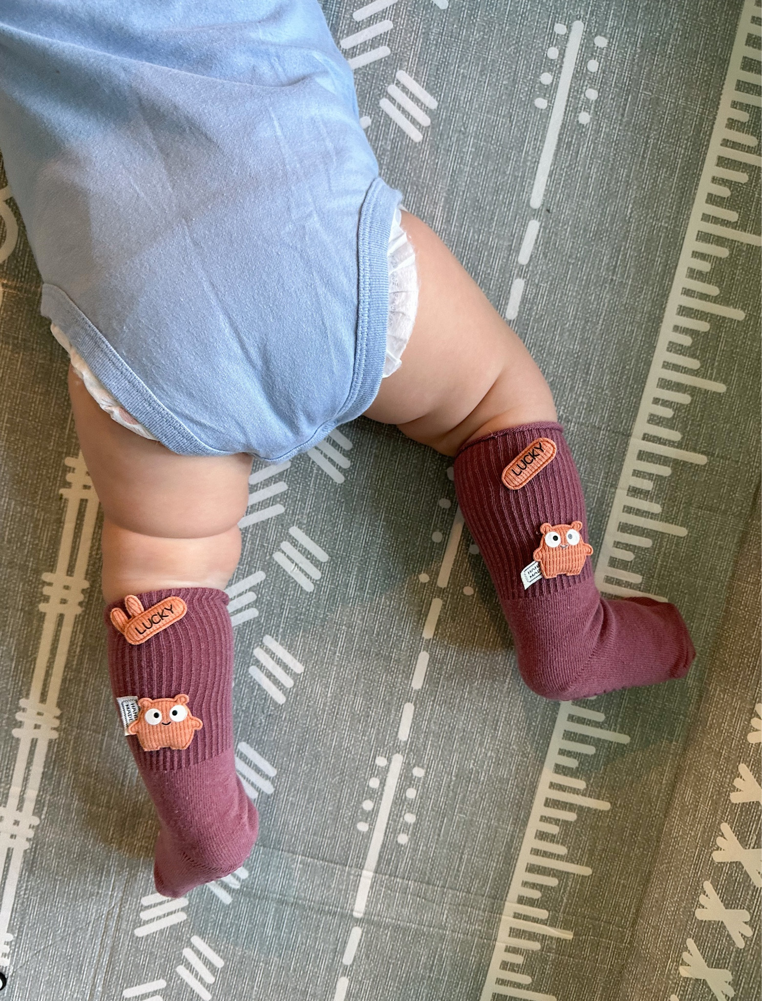 The Cutest Socks have grips on the bottom for walkers and little ones learning to crawl. High socks so they are tough to pull off feet 👏🏻

#LTKbaby #LTKkids #LTKshoecrush