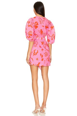 Pia Dress in Pink Botanical Abstract | Revolve Clothing (Global)