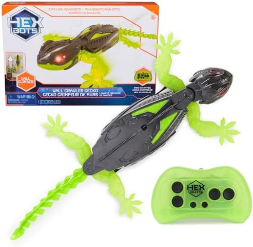 HEX BOTS Wall Crawler Gecko with Official Wall Climber Technology, Rechargeable Remote Control Ro... | Amazon (US)