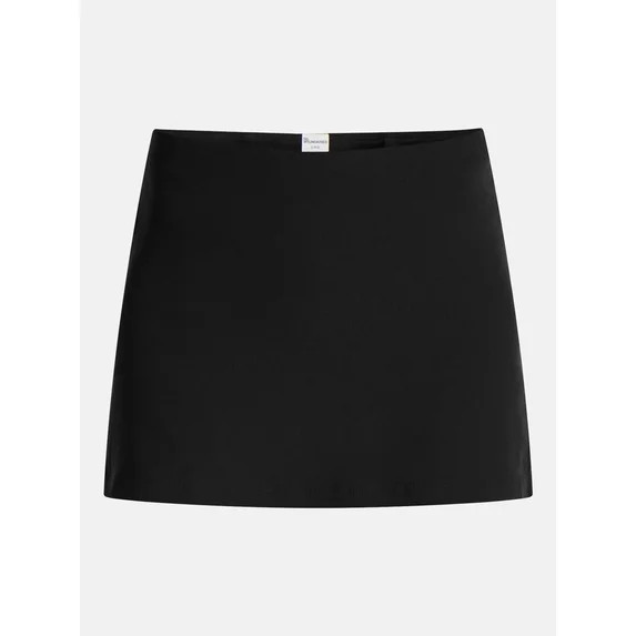 No Boundaries Woven Mini Pull-On Skirt, Women's Sizes XXS-XXL | Walmart (US)