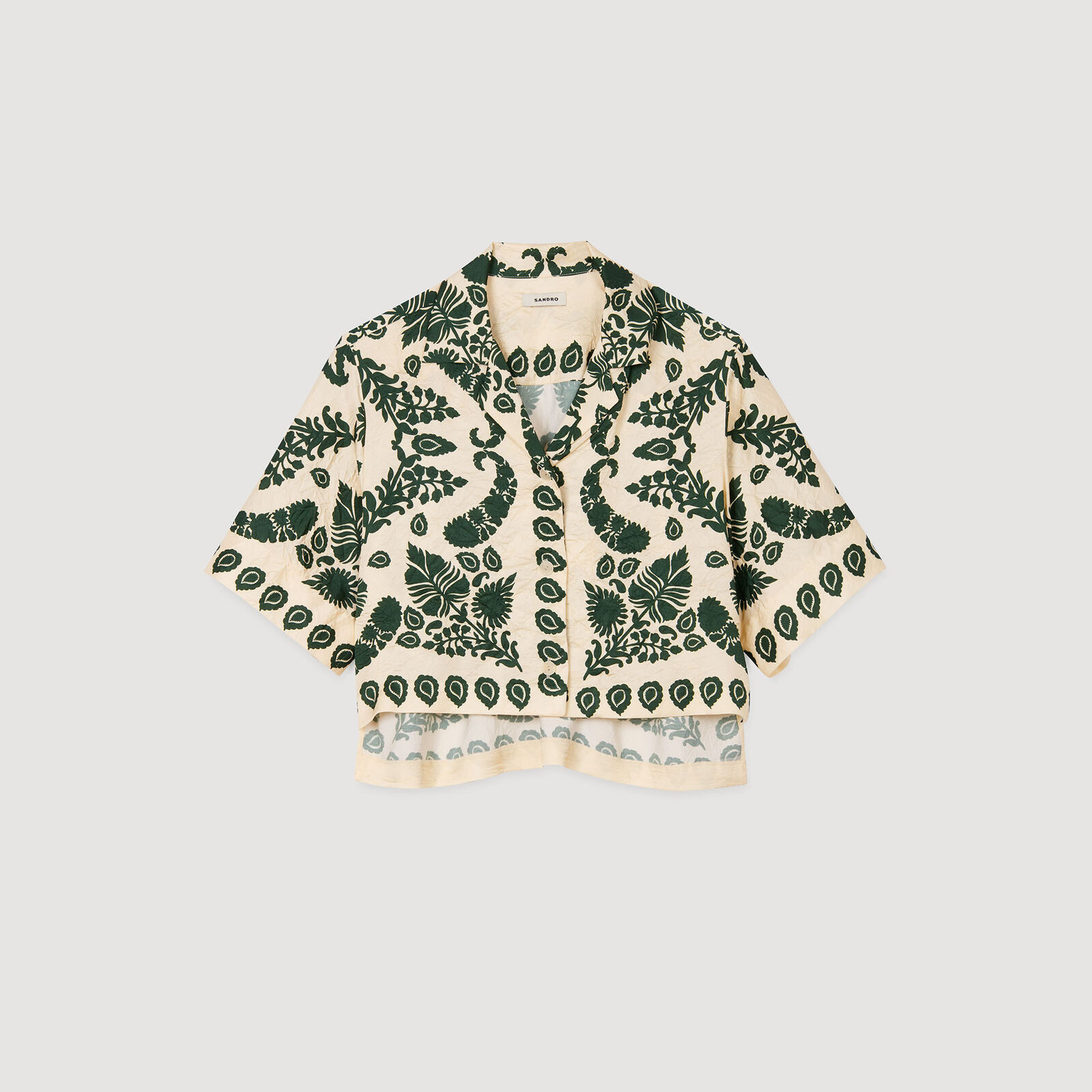 Floral motif shirt | Sandro US | Sandro-Paris US