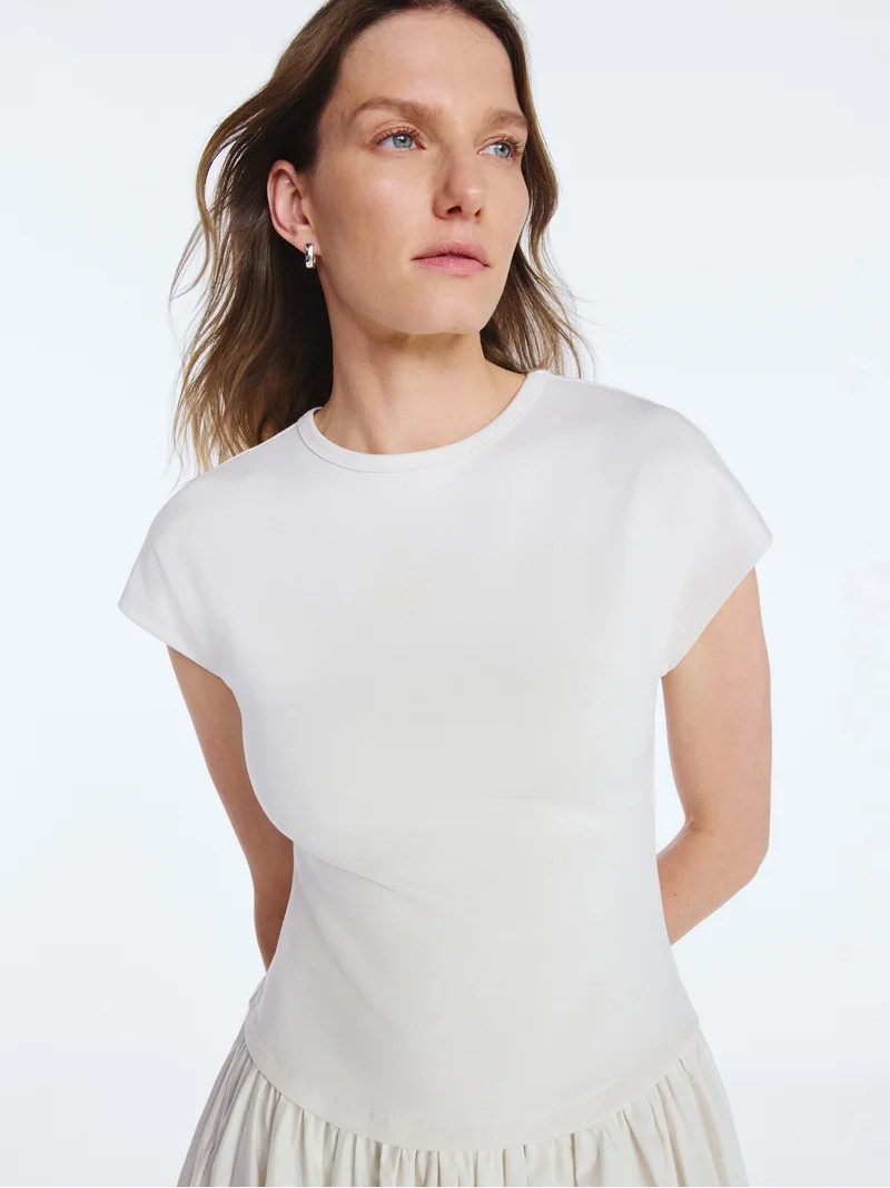 Scoop Women’s Maxi Dress with Short Dolman Sleeves, Sizes XS-4X | Walmart (US)