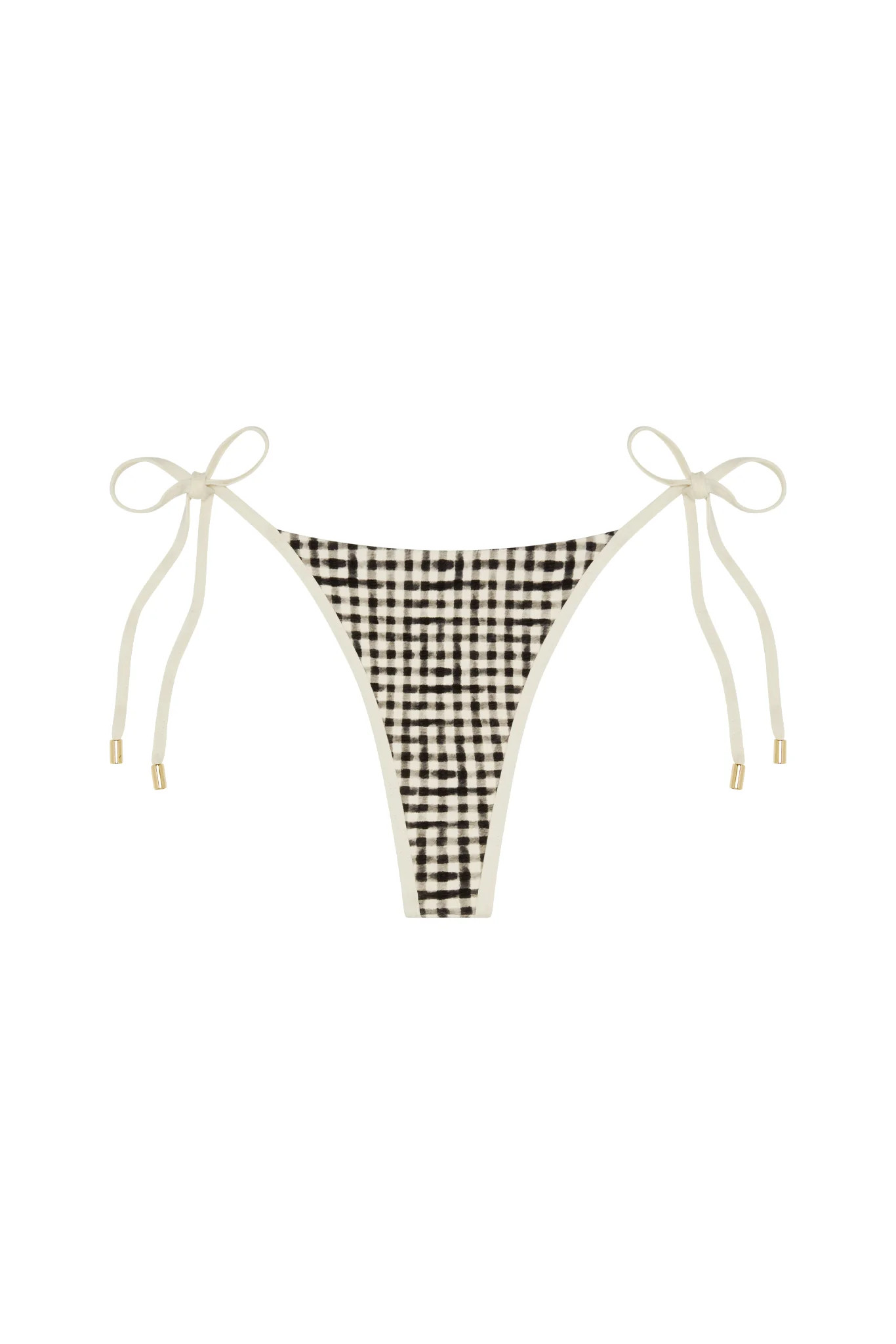 Palma Bottom - Black Gingham | Monday Swimwear