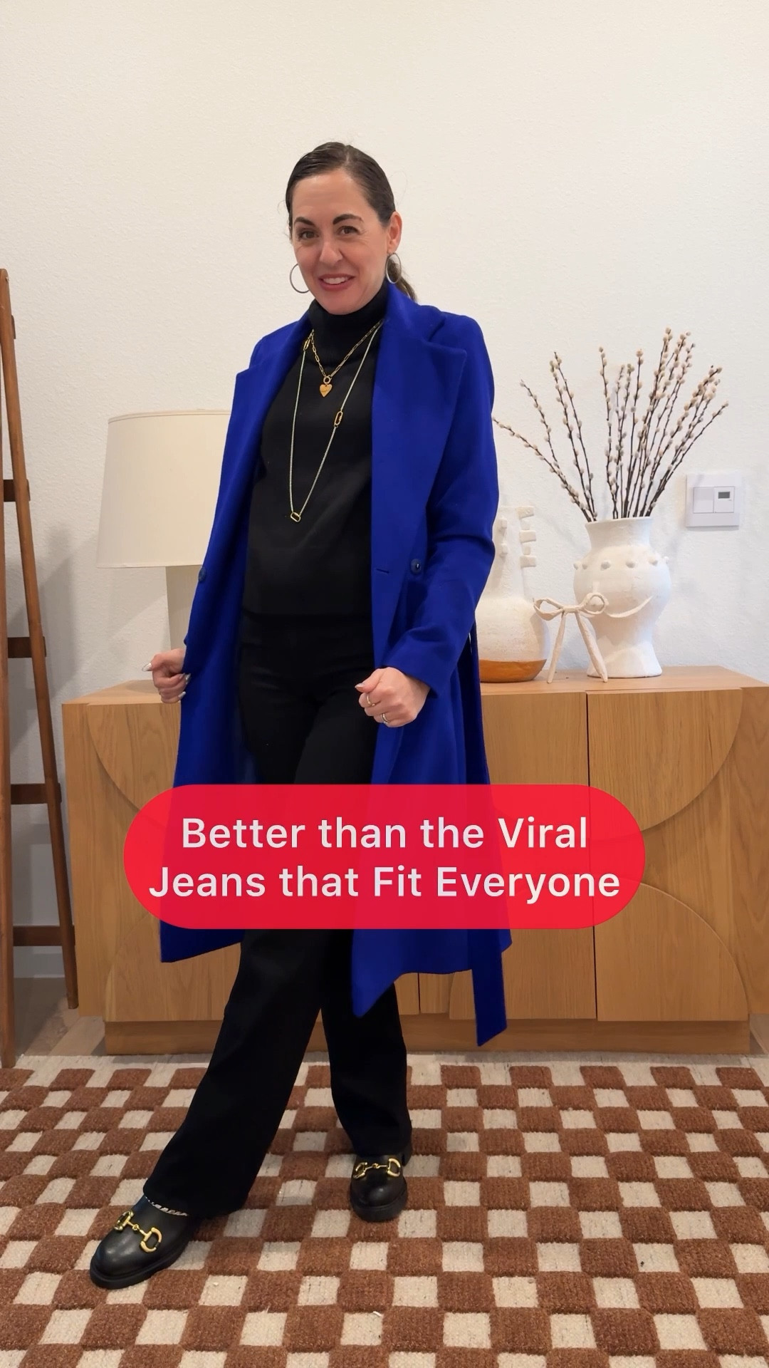 Even better than the “viral jeans that fit everyone” because these go with all your winter boots. 

Unlike the viral jeans, these have slightly narrower 20” opening,which easily slip over tall boots but look balanced with flat ones. They also have a slenderizing mid rise that works well to camouflage a tiny tummy or if you’re petite.  