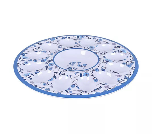 Temp-tations Seasonal 12-Count Melamine Egg Platter - QVC.com | QVC